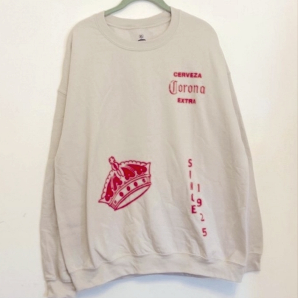 NWOT Unisex Corona Crewneck Sweatshirt - Picture 4 of 8